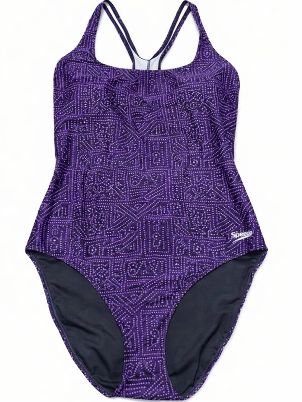 SPEEDO Hyperboom Allover Medalist One Piece Swimsuit Bathing Suit Women's 14